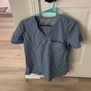 Figs blue scrub shirt and pants